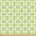 thumbnail image 2 of Ambesonne Abstract Fabric by the Yard Upholstery, Energetic Geometric Shapes, 5 Yards, Pastel Yellow Pale Grey, 2 of 5