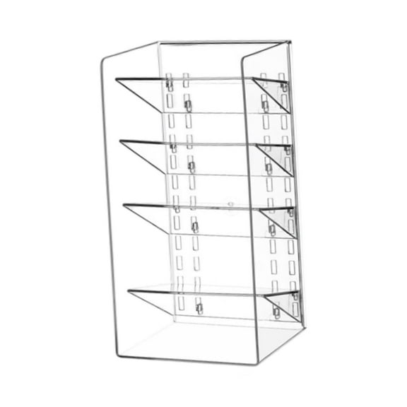 Bothyi Table Sundries Display Shelf Bathroom Organizer Countertop Clear Multi Layers Cosmetic Storage Rack for Apartment Office Decor 4 layers