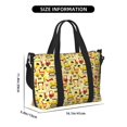 thumbnail image 2 of Rocae Funny Construction Vehicles for Travel Shoulder Bag Top Handle Handbag with Yoga Mat Buckle for Gym, Work, Travel, 2 of 7