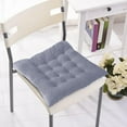 thumbnail image 6 of Hvmvliv Outdoor Chair Cushions Plush Cushion Chair Seat Cushion Soft and Comfortable Thicken Memory Foam Chair Pads for Home Office Dining Chair(45x45cm) Gray, 6 of 8