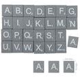 thumbnail image 2 of HEANUJJ 1 Set Grey Letter Tiles for Baby Name Alphabet Game for Educational Playthings Intellectual Development, 2 of 7