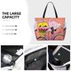 thumbnail image 3 of Fotbe Flamingo Riding a Bicycle Bolsa de Viaje para Playa - Resistente al Agua, Bolsa Tote de Gran Capacidad y Ligera con 7 Bolsillos para Mujeres y Hombres, 3 of 7