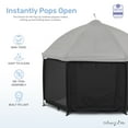 thumbnail image 4 of Dream On Me Pop Up Children Playpen, Easy Set-Up- Indoor Play House and Outdoor Play Tent with Canopy Cover, Black, 4 of 8