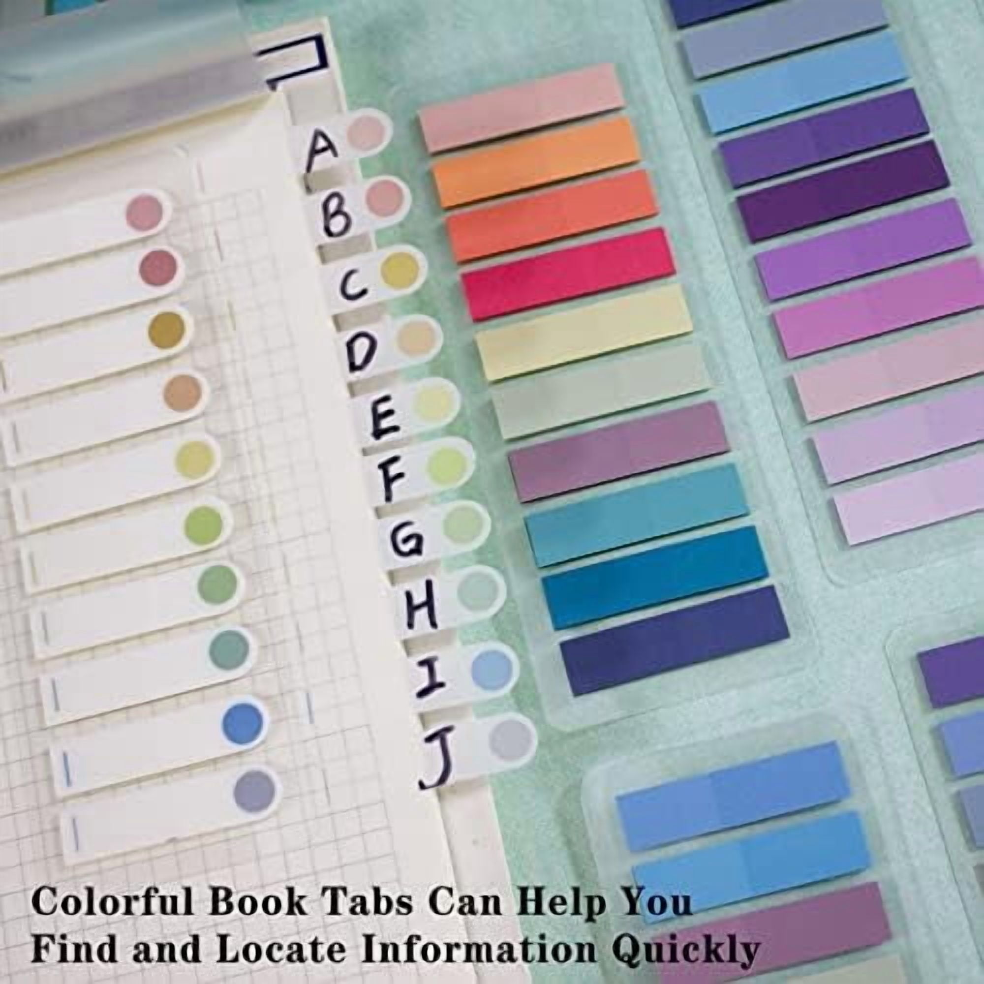 YNGLLC 3600pcs Book Tabs,Writable Translucent Tabs for Annotating Books,Transparent Sticky Notes Page Markers for Notebooks, Writable and Repositionable Book Flags Strip Index Tabs