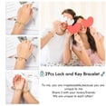 thumbnail image 2 of Couples Bracelets Handmade Braided and Hers Couple Bracelet for Him and Her with Key and Lock Charms Bracelets Set Couples Gifts, 2 of 7