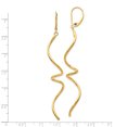 thumbnail image 3 of 14K Polished Twisted Leverback Earrings 14k Yellow Gold Earrings, 3 of 3