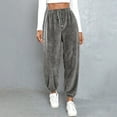 thumbnail image 3 of Women's Summer Capri Pants Casual Cotton Linen Wide Leg Palazzo Pant Lightweight Loose Elastic Waist Beach Outfits, 3 of 6