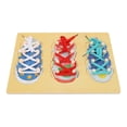 thumbnail image 4 of Shoe Lace Activity Board, Tie Shoe Board Funny Portable Beech  For Hand Exercise, 4 of 8