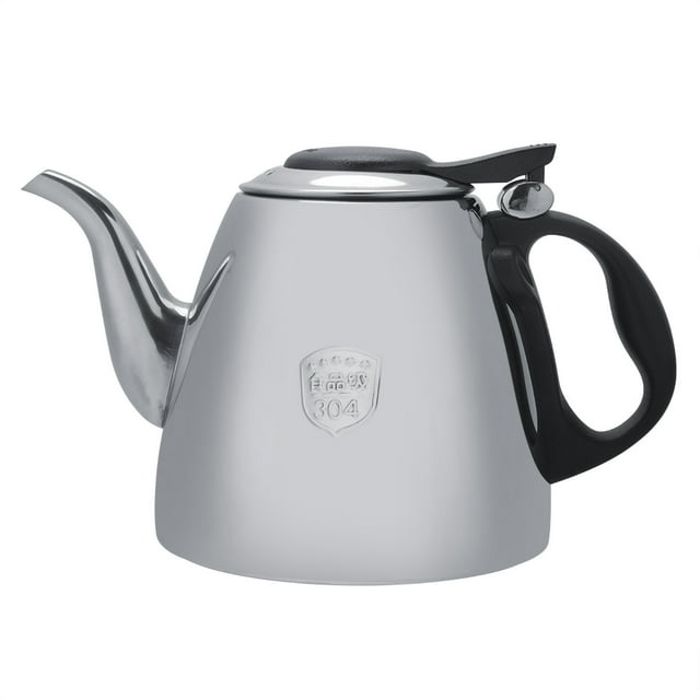 Tetera de acero inoxidable de 1,2 l y 1,5 l para cocina, tetera, cafetera, tetera, mango resistente al calor, 1,2 l