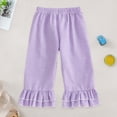 thumbnail image 2 of mgoYE Toddler Baby Boy Girl Pants Retro Elastic Waist Checkered Plaid Long Pants Casual Sweatpants Bottoms 9M-5T(Purple,9-12 Months), 2 of 7
