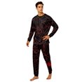 thumbnail image 2 of Family Halloween Matching PJs Pajamas Set, Spooky Pumpkin Ghost Long Sleeve Loungewear Sleepwear Outfits for Holiday Celebration, 2 of 5