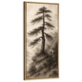 thumbnail image 4 of Large Framed Canvas Print Pine Tree Wall Art Rustic Farmhouse Decorative for Living room Bedroom - 60"x30" Natural Frame, 4 of 7