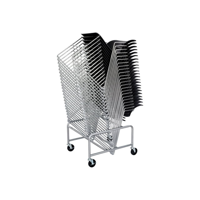 Safco Chariot Empilable pour Chaise Traîneau - Chariot - Acier - Argent