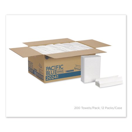 Pacific Blue Select C-Fold Paper Towel 10.1 x 13.2 White 200/Pack 12 Packs/Carton 20241