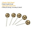 thumbnail image 4 of Uxcell Push Pins Round Head Thumb Map Tacks Steel Point, Gold Tone 100 Pack, 4 of 5