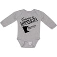 thumbnail image 3 of Inktastic Someone in Minnesota Loves Me Boys or Girls Long Sleeve Baby Bodysuit, 3 of 5