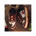 thumbnail image 1 of Red Wine Star Shoes National Tide Design Co-Branded Board Shoes 2024 New Men's Shoes Hundred With Heightening Thick Bottom, 1 of 5