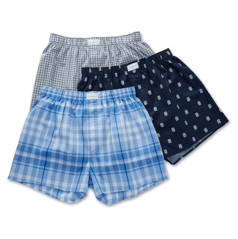 Men's Tommy Hilfiger 09TV070 Cotton Classics Woven Boxers - 3 Pack ...