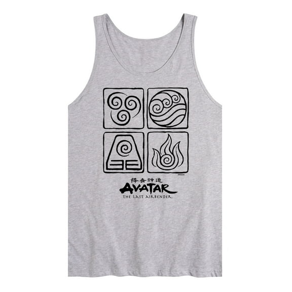 Avatar - The Last Airbender - Four Elements - Men's Jersey Tank Top