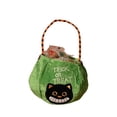 thumbnail image 2 of KKOUHVY Halloween Candy Bags, Velvet Trick or Treat Bags, Halloween Pumpkin Witch Buckets for Candies Kids Costume Party Favors Supplies, Green, 2 of 8