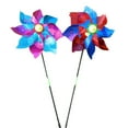 thumbnail image 3 of 6PCS Kid's Pinwheel Glitter Windmill DIY Pinwheel Decor Wind Spinner for Outdoor Garden Decor, 3 of 10