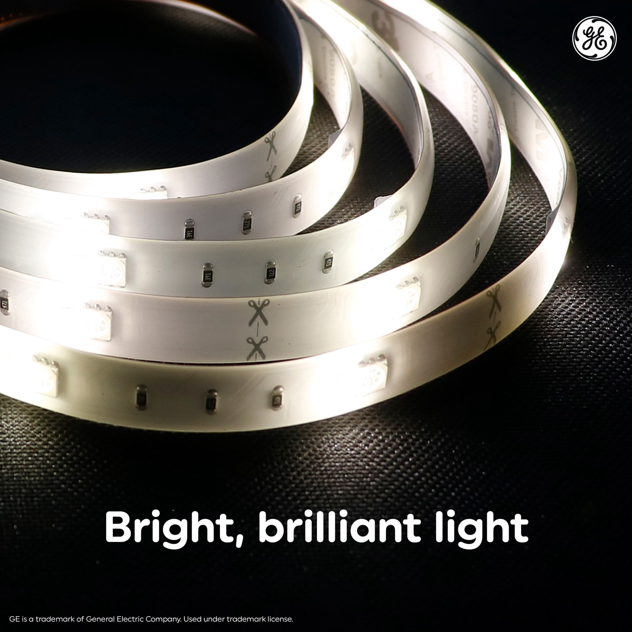 GE LED Tape Light, Color Changing, 20ft Plug-in Indoor Light Strip