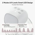 thumbnail image 3 of Momcozy Wearable Breast Pump, Hands Free Electric New Breast Pump of LED Display 2 Modes & 9 Levels 24mm Gray, 3 of 9