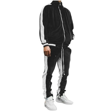 Stamzod Men's Tracksuits Long Sleeve Sweatsuits For Men Set Track Suits 2 Piece Casual Athletic Jogging Warm Up Full Zip Sweat Suits Plus Size On Sale