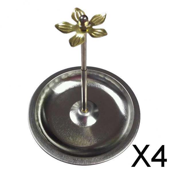 Paquete de 4-6 placas quemadoras de incienso ajustables para bobina de sándalo 1# 8,5 cm 4 piezas