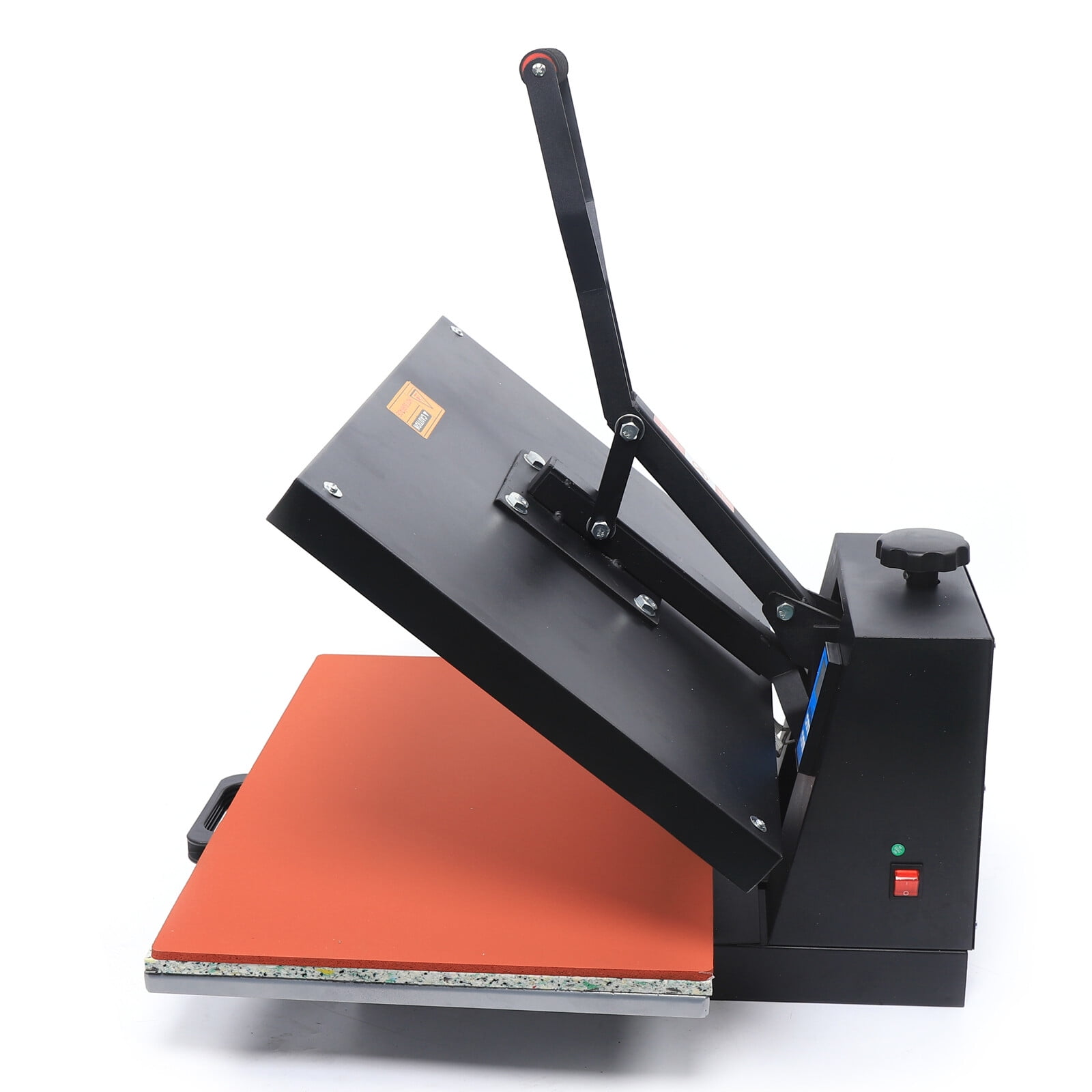 DENSET Clamshell Heat Press Machine LCD Display Flat plate 110V, Black, 28.3’’*18.9’’*16.5''