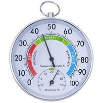 Thermometer Outdoor Digital Humidity Temperature Dial Home Multifunctional Wall-mounted Gauge Indoor Glass