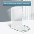 thumbnail image 2 of Modern Home Decor, Transparent L Shaped PS Bookends Large Stylish Easy To Use for Organizing Your Books, 2 of 8