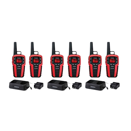 Uniden Sx407 2ck 6 Pack 2 Way Sx Radios With 121 Privacy Settings Backlight Display Walmart Com