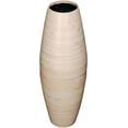 thumbnail image 4 of Green Floral Crafts 27-inch Natural Bamboo Cylinder Floor Vase Wooden for Dried Flowers Branches Perfect Spa Office Dining Living Room Entry Way Home Decoration, Natural, 4 of 7