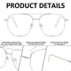 thumbnail image 3 of Gafas de moda anti-luz azul para hombres y mujeres, gafas para juegos de ordenador, fatiga anti-ojo, 3 of 6