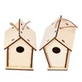 thumbnail image 3 of Bird House, Wooden Bird Houses Natural Wooden Home Decoration  For Garden Viewing For Small Bird Chickadees Sparrows, 3 of 8