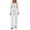 White, variant on hoksml Women's Fleece Lined Hooded Tracksuit Set, Zip Up Cropped Hoodie and Wide Leg Pants 2 Piece Outfit, Casual Daily Loungewear