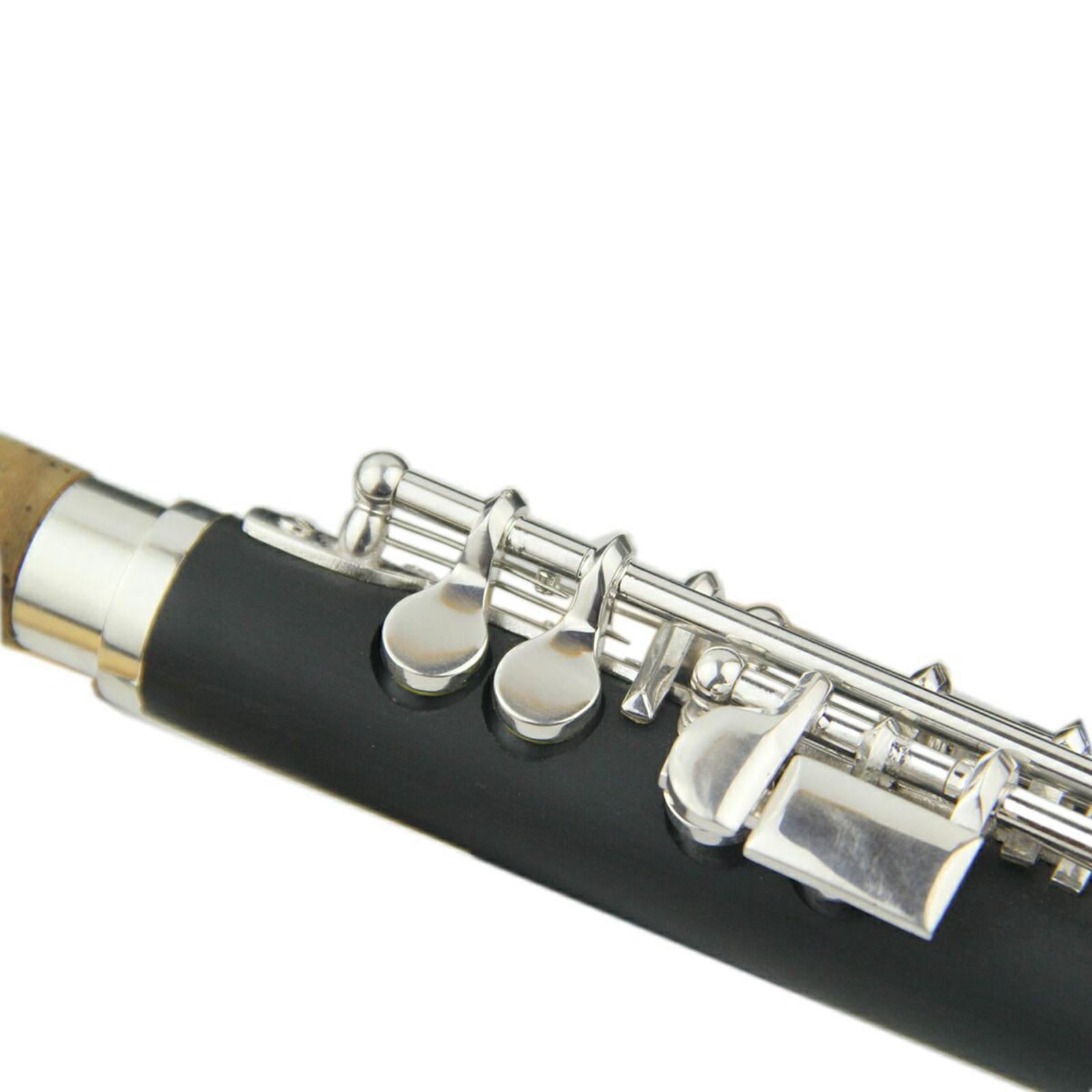 Plated Key of C Piccolo Flute Instruments with Storage Case Cleaning Cloth Screwdriver Cover Student Kids Gifts