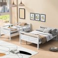 thumbnail image 2 of White Pine Bunk Bed with Guardrail | Designed for Bedroom | Achieve Safe and Flexible Bed Combination, 2 of 2