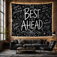 thumbnail image 6 of Hand Drawn Chalk With Doodles Prominently Varied, Inspirational Illustration for Quote Lovers, Wall Decor, Valentine's Day Gift, Tapestry Wall Hanging for Dorm and Living Room, 6 of 7