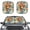 Boho Mandala Highland Cattle, variant on Xoenoiee Boho Mandala Highland Cattle Print 2 PCS Car Windshield Sunshade Blocks Heat Keeps Interior Cool, Universal Fits Cars, SUVs, Trucks, Automotive Sun Screen Visor Car Accessories for Summer