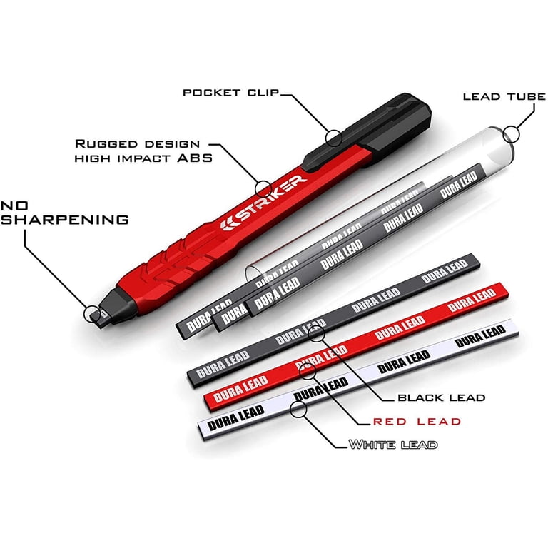 STKR Concepts Mechanical Carpenter Pencil 770629 Refillable Impact