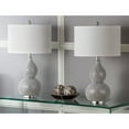 thumbnail image 3 of SAFAVIEH Nicole 24.5 in. H Glam Bead Base Table Lamp, Silver/White, Set of 2, 3 of 7