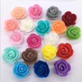 thumbnail image 2 of Aproximadamente 480 Uds.-500 uds/3cm Mini cabeza de flor rosa de espuma PE flores rosas artificiales hechas a mano DIY fiesta boda decoración del hogar, 2 of 5