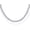 White Gold, variant on Leander 14K Gold Plated 3mm Simulated Diamond Tennis Necklace for Women | Tennis Chain | Chunky Long Gold Necklace for Women| Sizes 15" and 18"