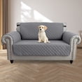 thumbnail image 3 of SHANNA 1/2/3 Seater Quilted Sofa Couch Cover Pad Water Resistant Slipcover Furniture Protector Pet Mat for Kids Dogs Pets（Gray）, 3 of 11