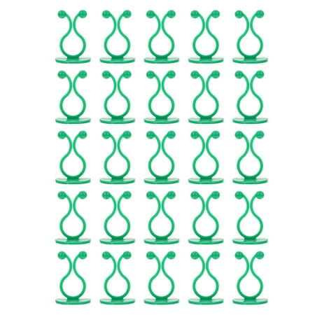 

50Pcs Garden Plant Climbing Wall Fixing Clips Self-Adhesive Wall Vines Holders Green