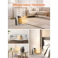 thumbnail image 3 of Portable Space Heater, Brightown 1500W Personal Electric Heater with Timer, 4 Modes Quiet Desk Heater, Overheating & Tip-Over Pro, 3 of 8