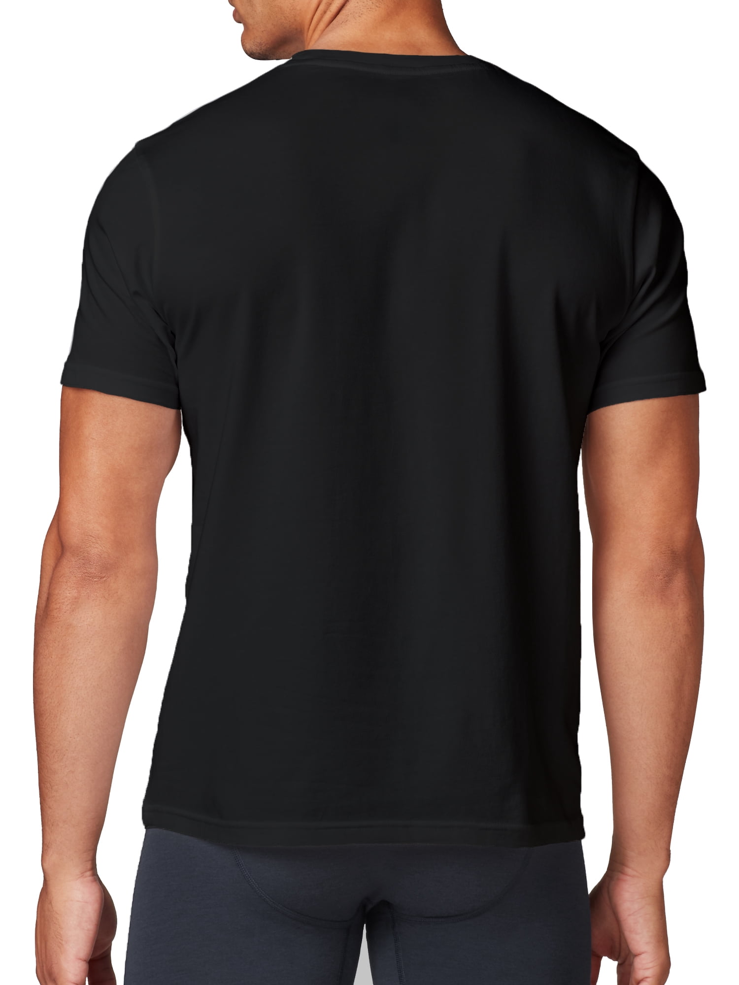 Wrangler Crew Neck Cotton Stretch Soft Undershirts for Men, 6-Pack (S-3XL)