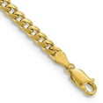 thumbnail image 2 of 14K Solid Yellow Gold 4.25mm Miami Cuban Curb Link Chain Necklace, 2 of 5
